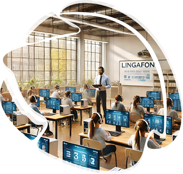 Lingafon dil laboratuvarı ekipmanları